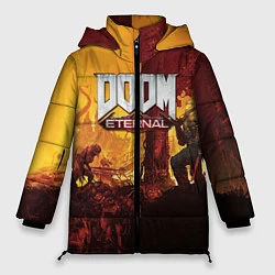 Куртка зимняя женская DOOM eternal 2020, цвет: 3D-черный