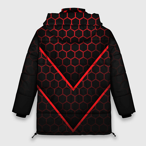 Женская зимняя куртка Apex Legends / 3D-Красный – фото 2