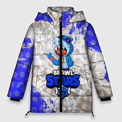 Куртка зимняя женская BRAWL STARS LEON SHARK, цвет: 3D-черный
