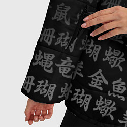 Куртка зимняя женская CYBERPUNK 2077 KEANU REEVES, цвет: 3D-черный — фото 2
