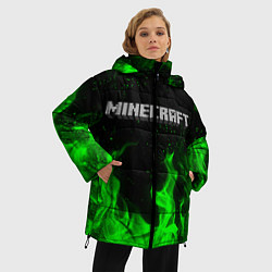 Куртка зимняя женская MINECRAFT, цвет: 3D-красный — фото 2