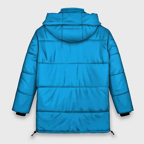 Женская зимняя куртка Котик Меломан голубой / 3D-Черный – фото 2