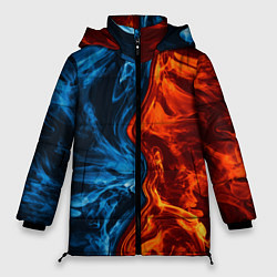 Куртка зимняя женская Огонь и вода, цвет: 3D-черный