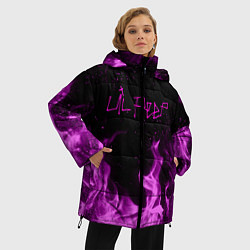 Куртка зимняя женская LIL PEEP FIRE, цвет: 3D-красный — фото 2