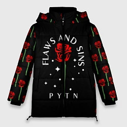 Куртка зимняя женская Payton Moormeier: Flaws & Sins, цвет: 3D-черный