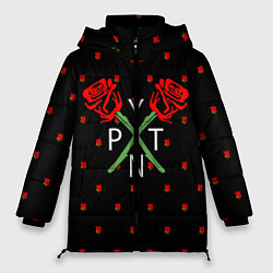 Куртка зимняя женская Payton Moormeier: Roses, цвет: 3D-черный