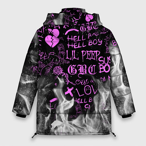 Женская зимняя куртка LIL PEEP / 3D-Черный – фото 2