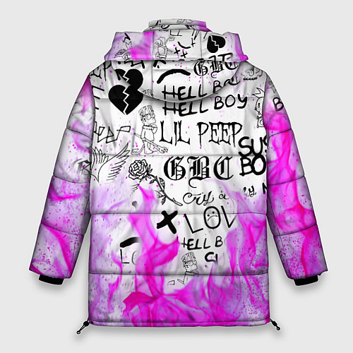 Женская зимняя куртка LIL PEEP / 3D-Светло-серый – фото 2