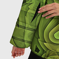 Куртка зимняя женская Необычный камуфляж, цвет: 3D-черный — фото 2