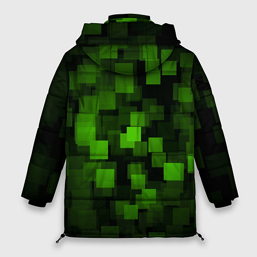 Женская зимняя куртка Minecraft Майнкрафт / 3D-Черный – фото 2
