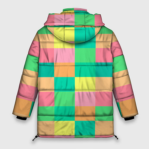 Женская зимняя куртка Кубик Рубика / 3D-Черный – фото 2