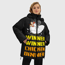 Куртка зимняя женская Winner Chicken Dinner, цвет: 3D-красный — фото 2