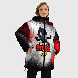Куртка зимняя женская BRAWL STARS CROW, цвет: 3D-светло-серый — фото 2