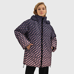 Куртка зимняя женская Dots pattern, цвет: 3D-черный — фото 2