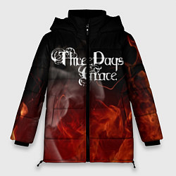 Куртка зимняя женская Three Days Grace, цвет: 3D-черный