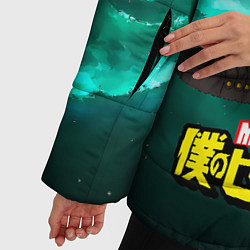 Куртка зимняя женская Изуку Мидория, цвет: 3D-черный — фото 2