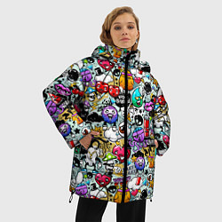 Куртка зимняя женская Stickerboom, цвет: 3D-светло-серый — фото 2