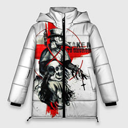 Куртка зимняя женская Чумной доктор, цвет: 3D-черный