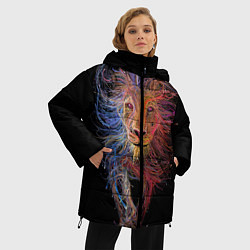 Куртка зимняя женская Лев, цвет: 3D-красный — фото 2