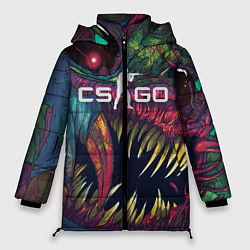 Куртка зимняя женская CS GO Hyper Beast, цвет: 3D-черный