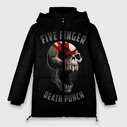 Куртка зимняя женская Five Finger Death Punch, цвет: 3D-черный