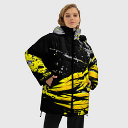 Куртка зимняя женская Форма для фитнеса, цвет: 3D-черный — фото 2