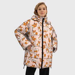 Куртка зимняя женская Корги, цвет: 3D-светло-серый — фото 2