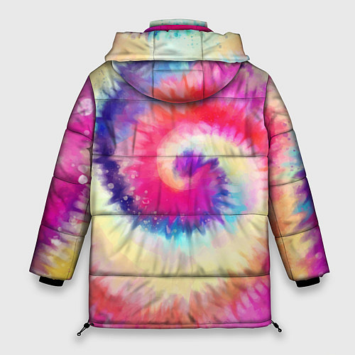 Женская зимняя куртка Tie Dye vortex / 3D-Черный – фото 2