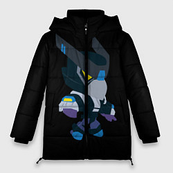 Куртка зимняя женская Brawl Stars Night Mecha Crow, цвет: 3D-черный