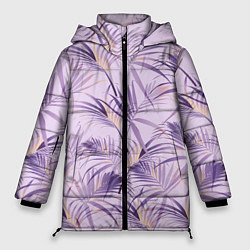 Куртка зимняя женская Листья, цвет: 3D-светло-серый