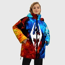 Куртка зимняя женская THE ELDER SCROLLS, цвет: 3D-черный — фото 2