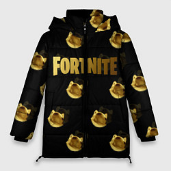 Куртка зимняя женская Fortnite gold, цвет: 3D-черный