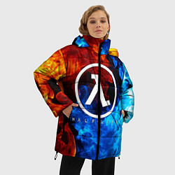 Куртка зимняя женская HALF-LIFE, цвет: 3D-черный — фото 2