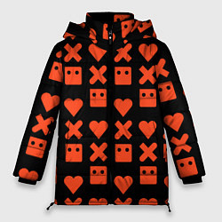 Куртка зимняя женская LOVE DEATH ROBOTS LDR, цвет: 3D-черный