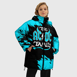 Куртка зимняя женская The ACDC famely, цвет: 3D-светло-серый — фото 2