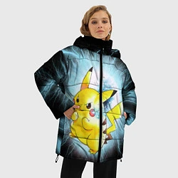 Куртка зимняя женская PikaPika, цвет: 3D-черный — фото 2