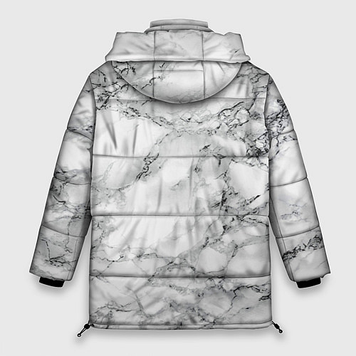 Женская зимняя куртка Мрамор / 3D-Светло-серый – фото 2