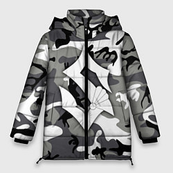 Куртка зимняя женская Камуфляж Sabaton, цвет: 3D-черный