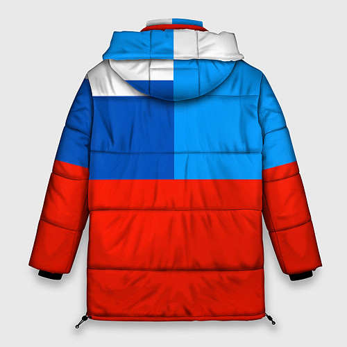 Женская зимняя куртка Флаг МЧС России / 3D-Черный – фото 2