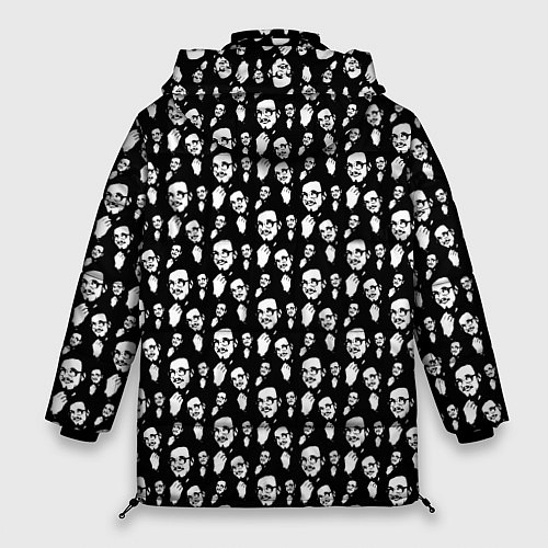 Женская зимняя куртка Гражданская оборона / 3D-Черный – фото 2
