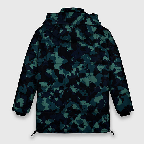 Женская зимняя куртка Камуфляж / 3D-Черный – фото 2