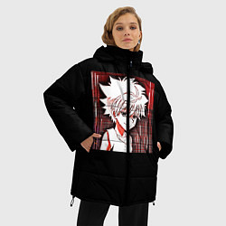 Куртка зимняя женская Hunter x Hunter Киллуа Killua, цвет: 3D-красный — фото 2