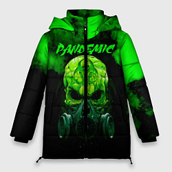 Куртка зимняя женская Пандемия, цвет: 3D-черный