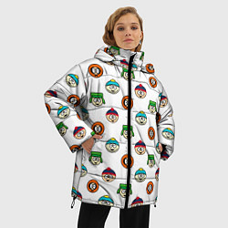 Куртка зимняя женская Южный парк, цвет: 3D-черный — фото 2