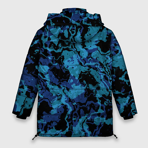 Женская зимняя куртка Абстракция / 3D-Черный – фото 2