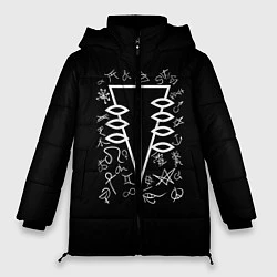 Куртка зимняя женская Символы, цвет: 3D-черный