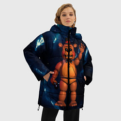 Куртка зимняя женская Five Nights At Freddys, цвет: 3D-светло-серый — фото 2