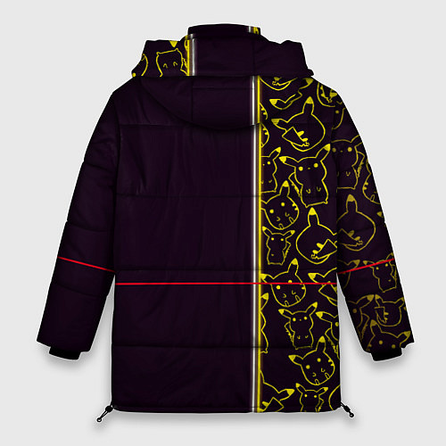 Женская зимняя куртка Пикачу Oko / 3D-Черный – фото 2