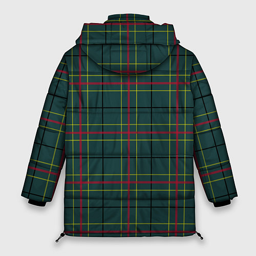 Женская зимняя куртка Шотландка / 3D-Черный – фото 2