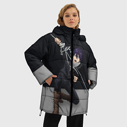 Куртка зимняя женская Бездомный бог Ято, цвет: 3D-черный — фото 2